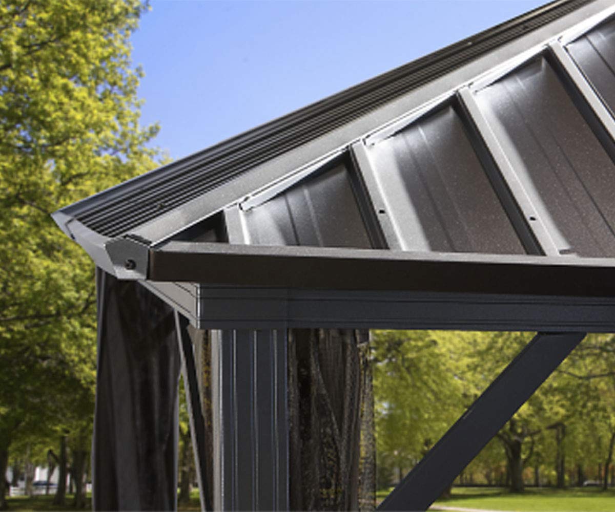 Sojag Outdoor 10' x 12' Dakota Hardtop Gazebo Outdoor Sun Shelter Sojag