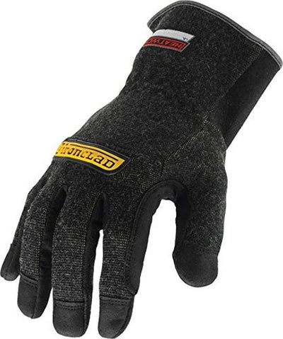 Ironclad HEATWORX REINFORCED; Heat and Cut Resistant Gloves, Palm Heat Protection Rated up to 450°F, (1 Pair), Black