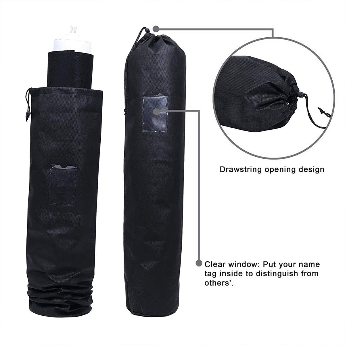 Black Jigsaw Puzzle Mat Roll Up - 3000 Pieces Large Puzzles Saver Board for Adults Kids, Storage and Transport Keeper Saver Accessories Table Portable Holder Organizer Board Pad Gift(Black Genovega