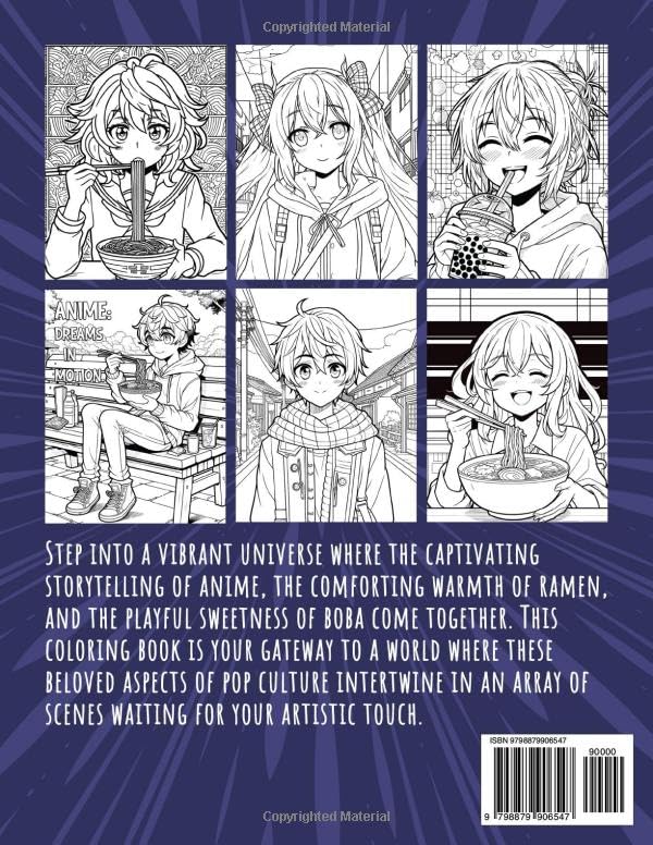 Anime Gifts: Anime Coloring Book: A Relaxing journey throw the Japanese Culture lovers With Cute Coloring Pages of Kawaii Girls, Ramen & Boba Lovers Majosta