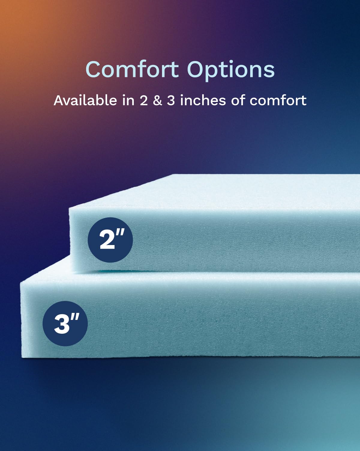 ViscoSoft 2-Inch Memory Foam Mattress Topper King – Reflex Cooling Gel Pad with Removable Washable Cover – CertiPUR-US & Oeko-TEX Certified ViscoSoft