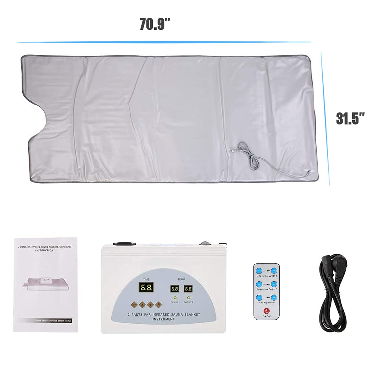 Anbt Infrared Sauna Blanket,Lightweight Portable Personal Steam Sauna Spa for Home Spa Detox, Relaxation Anbt