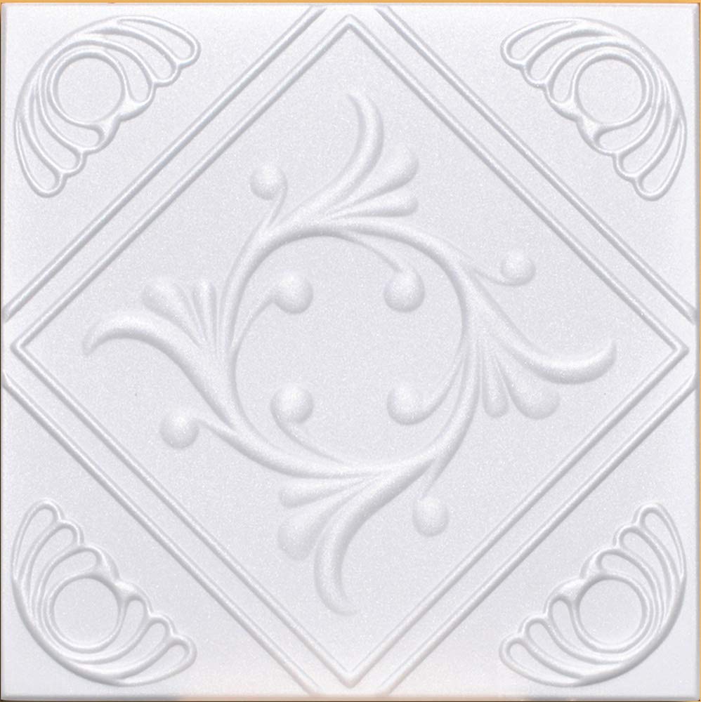50pc of Anet White (20"x20" Foam) Ceiling Tiles - Covers About 135sqft Antique Ceilings