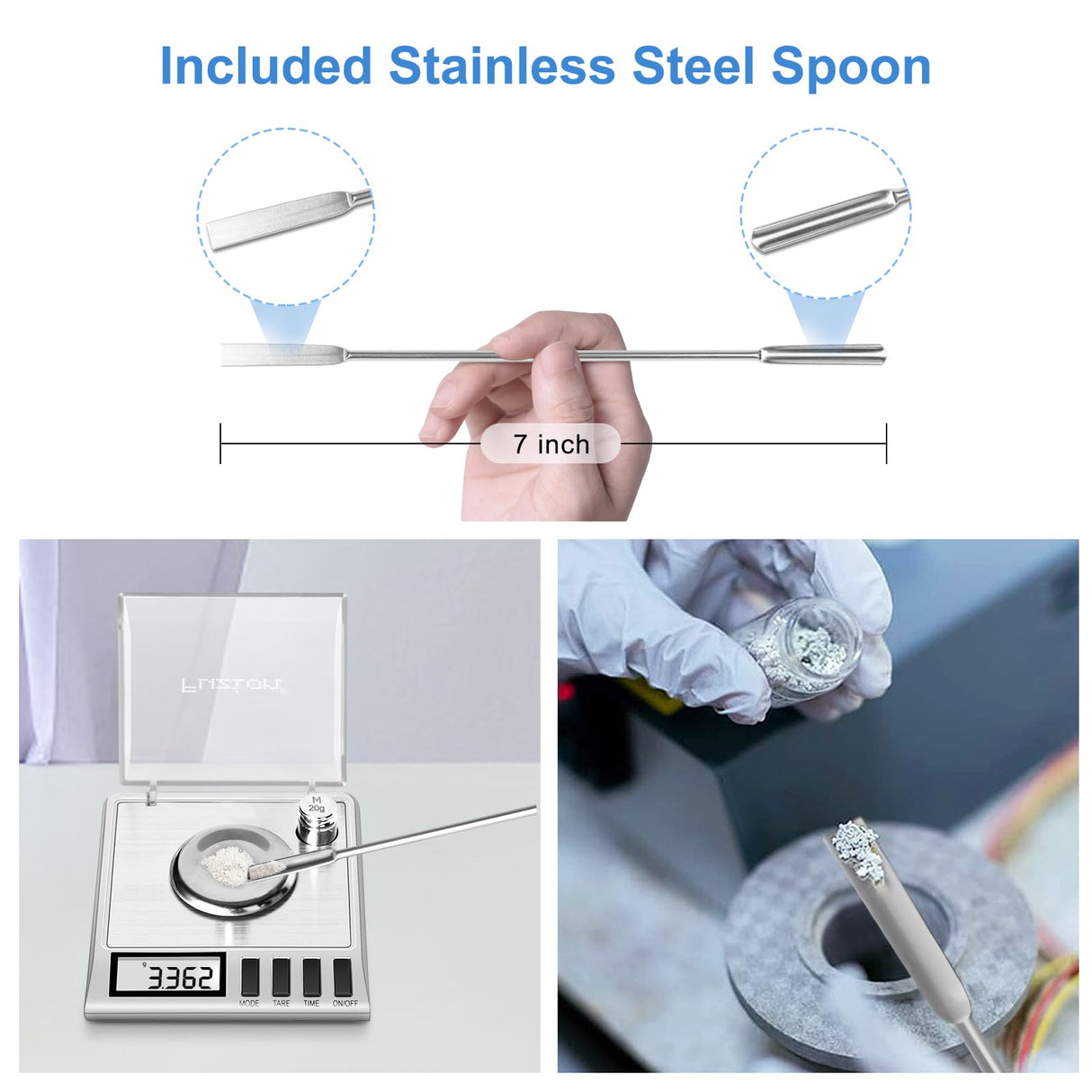 Fuzion Milligram Scale, 50g/0.001g Digital Milligram Scale with Calibration Weights, Jewelry and Gem Scale, Mg Scale for Powder, Reloading, Includes Scoop, Powder Pan and Tweezers Fuzion