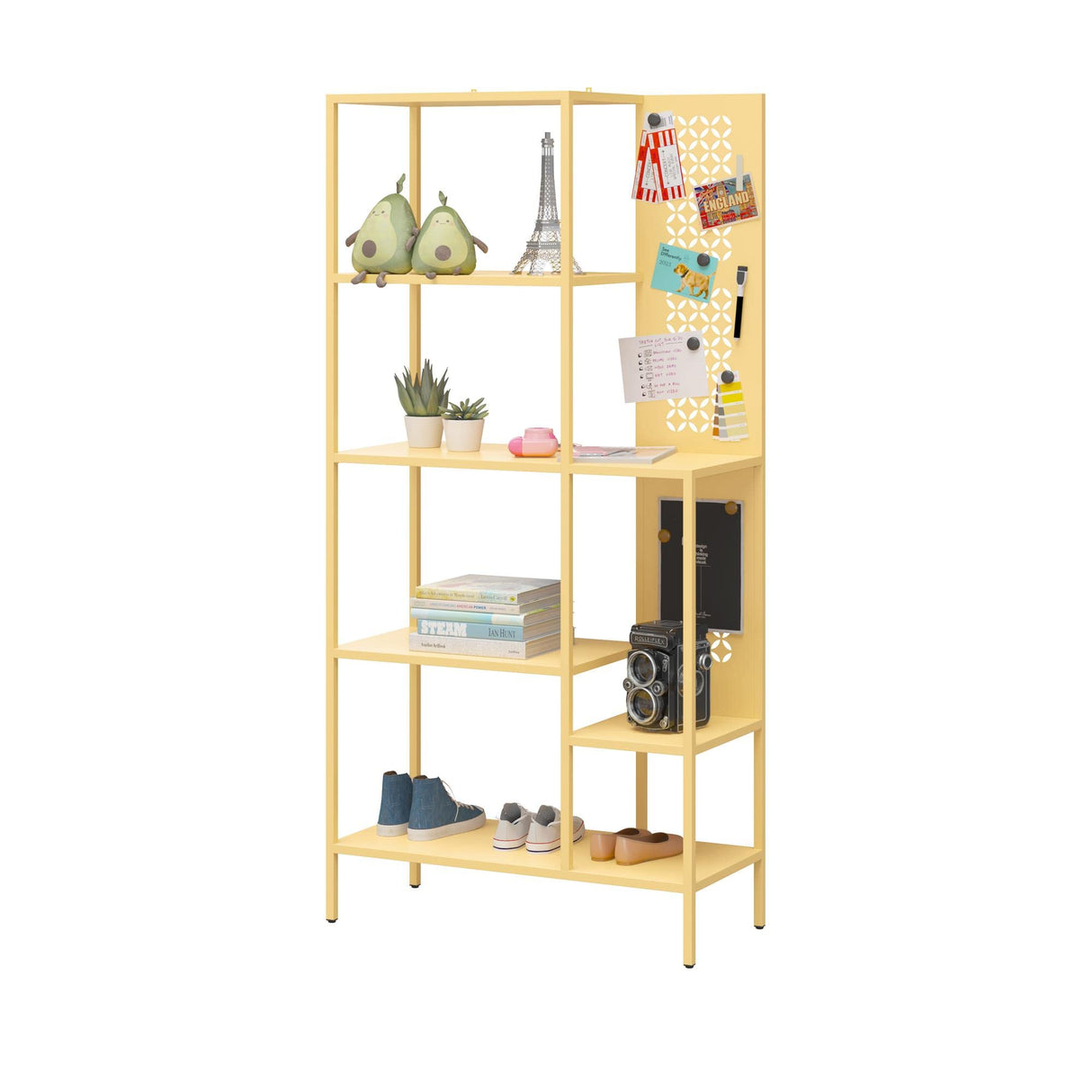 Mr. Kate Annie Metal Bookcase, Sunny Yellow Mr. Kate