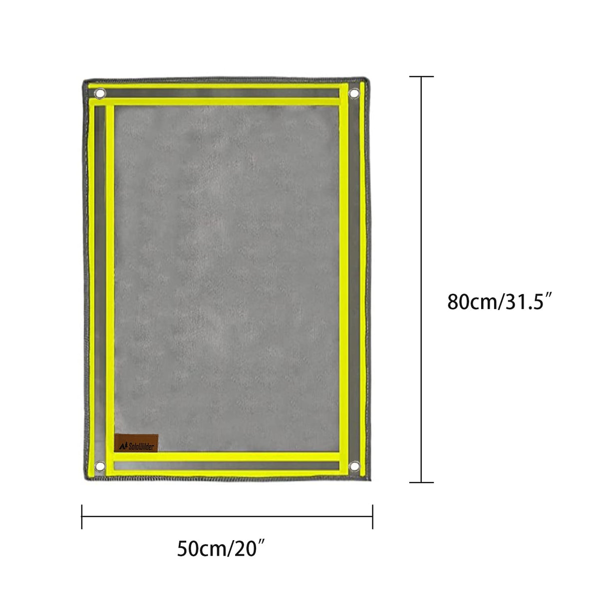 SoloWilder Wood Stove Mat 32" x 20" Fire Pit Grill Mat for Tent Stove Deck Patio Grass Lawn Campsite Insulation Protection SoloWilder