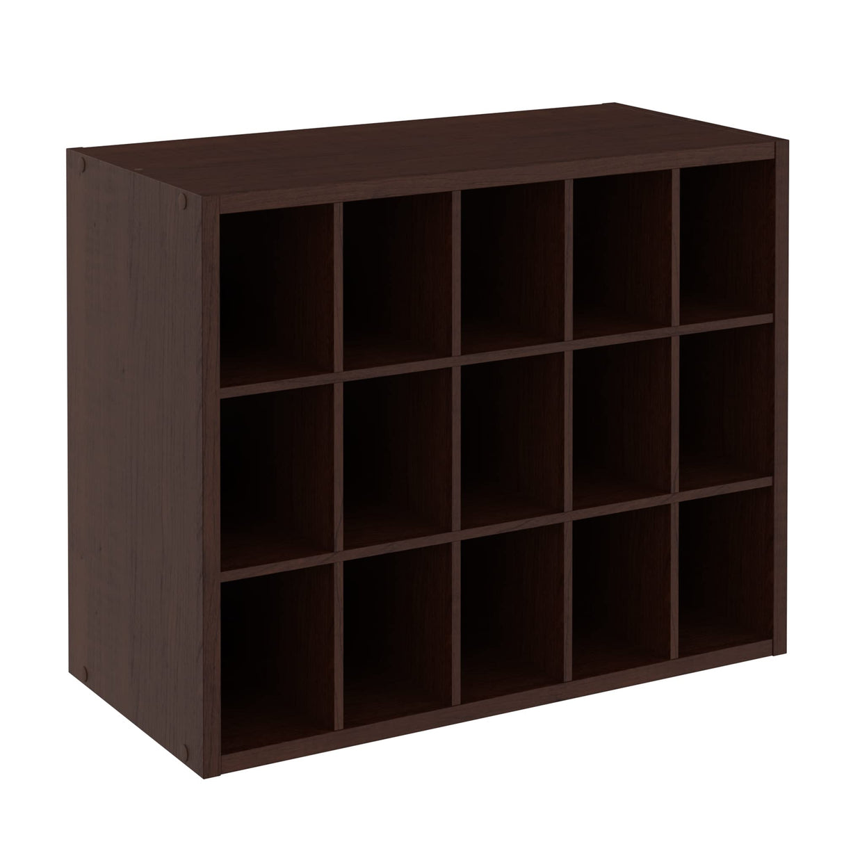 ClosetMaid 15 Cube Stackable Storage Organizer for Shoes, Bags, Crafts, Hobbies with Wood Shelves, for Closet, Entryway or Mudroom, Espresso ClosetMaid