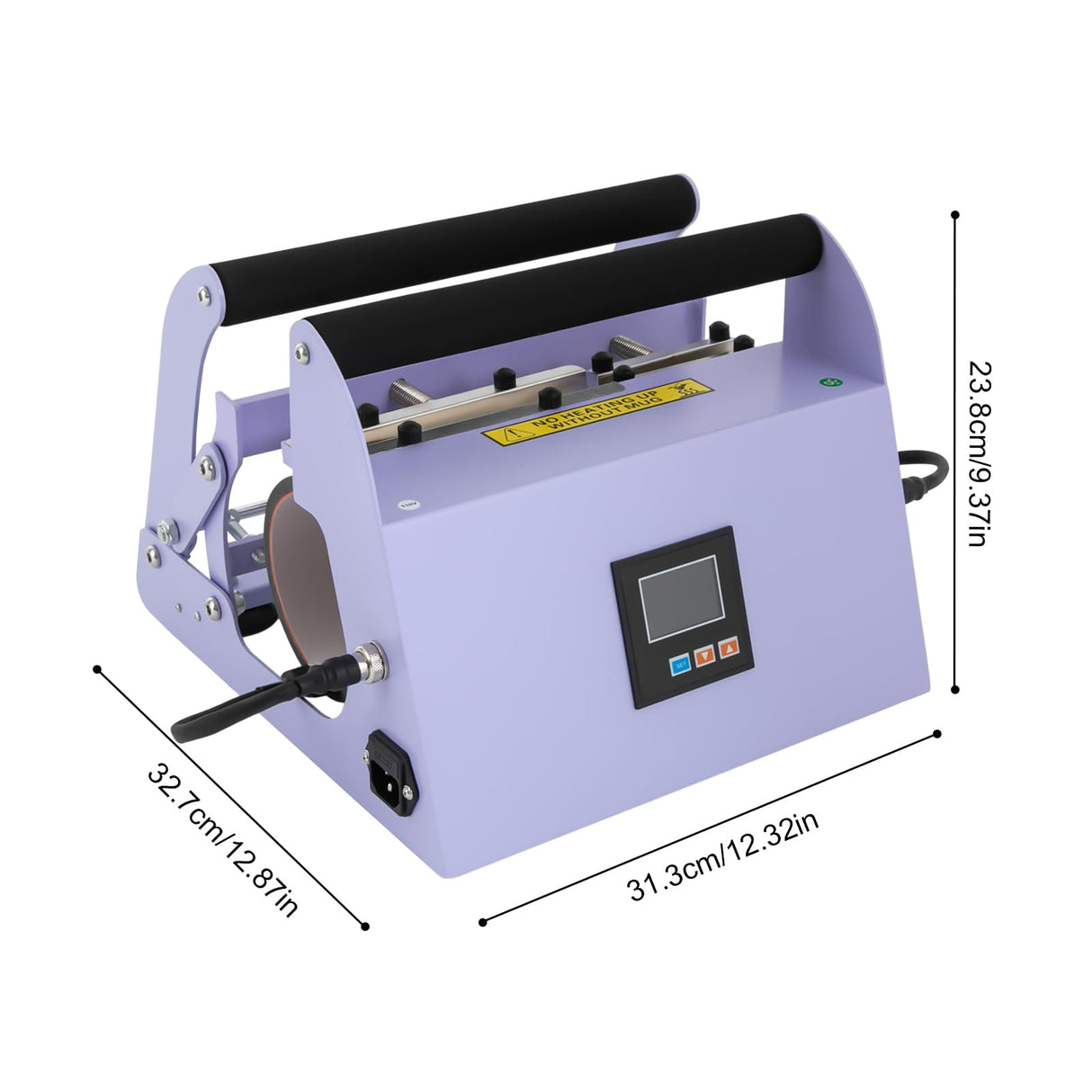 Tumbler Heat Press Machine, Cup Heat Press with Fast & Even Heating Car Cup Mug Press Heat Machine for 40oz Mug Press Sublimation Blanks Tumblers Press DIY Mug Machine (Light Purple) Beuioslyr