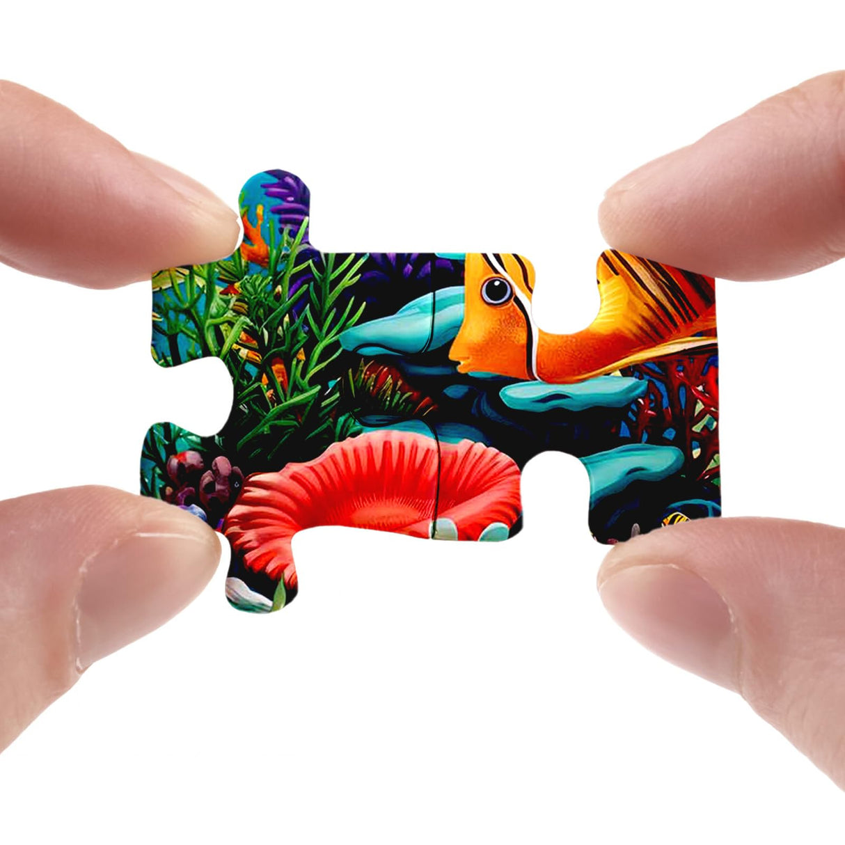 Cat Kitten Puzzle for Adults 1000 Pieces, Funny Cute Jigsaw Puzzle, Fish Flower Book Puzzle BBOLDIN