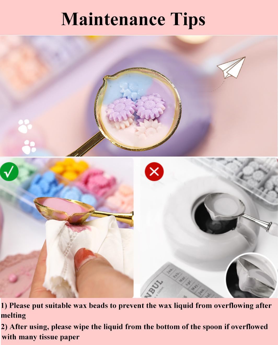 kimystam Electric Wax Seal Heater and Stamp Kit, 10 pcs Seal Heads, 24 Colors and 600 Pcs Beads, 10 envelopes, 12 Color Glitter, Smokeless Warmer, 2 pcs Metallic Pen (SimpleBox) kimystam