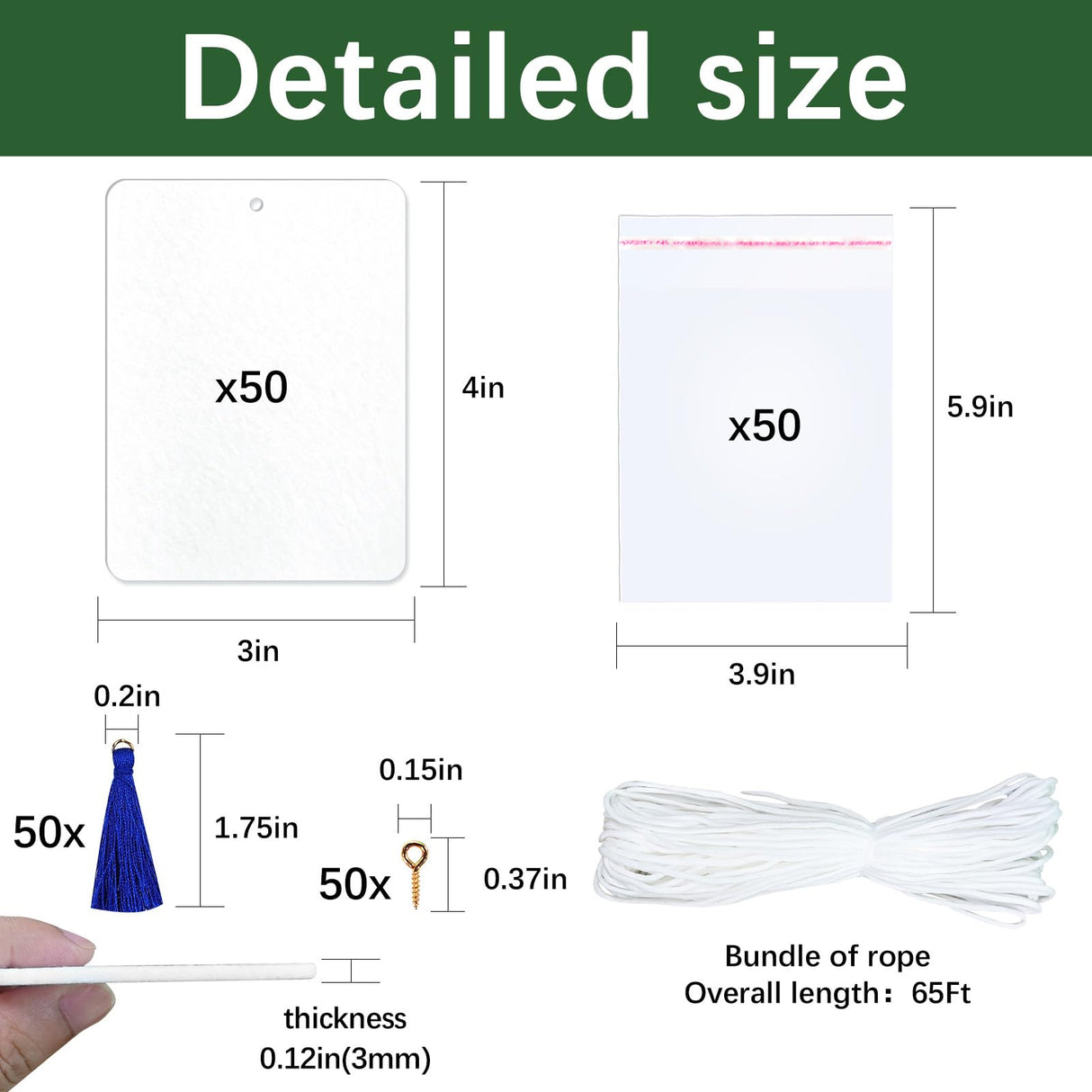 50 pcs sublimation air fresheners blanks,with Tassels Sublimation Blanks Products DIY Air Freshener for Car and Home Hanging Decoration sublimation car freshener blanks GEKIXUTP