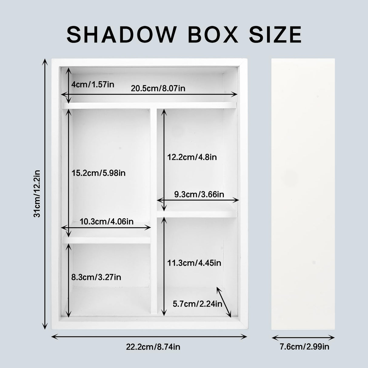 Pet Memorial Shadow Box with Shelves for Loss of Dog Cat Memorial Gifts 4X6 Picture Frame Paw Print Kit Fur Keepsake Heart Plaque Collar Holder and Personalized Blocks Pet Remembrance Sympathy Gift Yongvelin