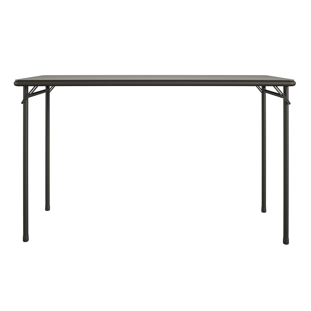 COSCO 20" x 48" Vinyl Top Folding Table, Black Cosco