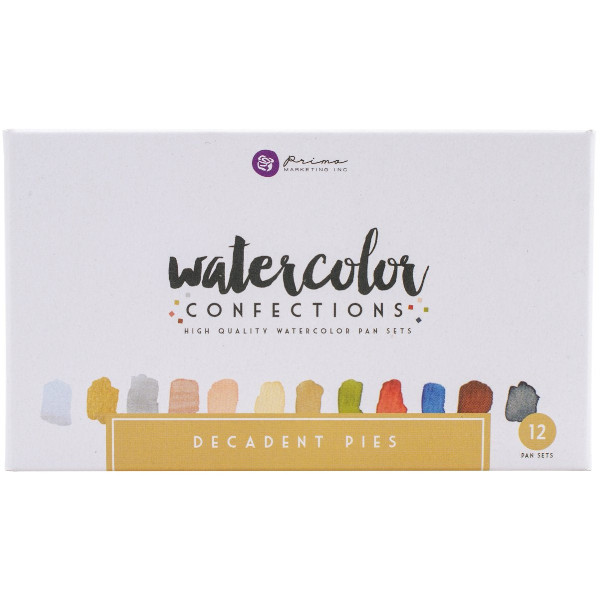Prima Marketing 584276 Watercolor Confections: Decadent Pies PRIMA MARKETING INC