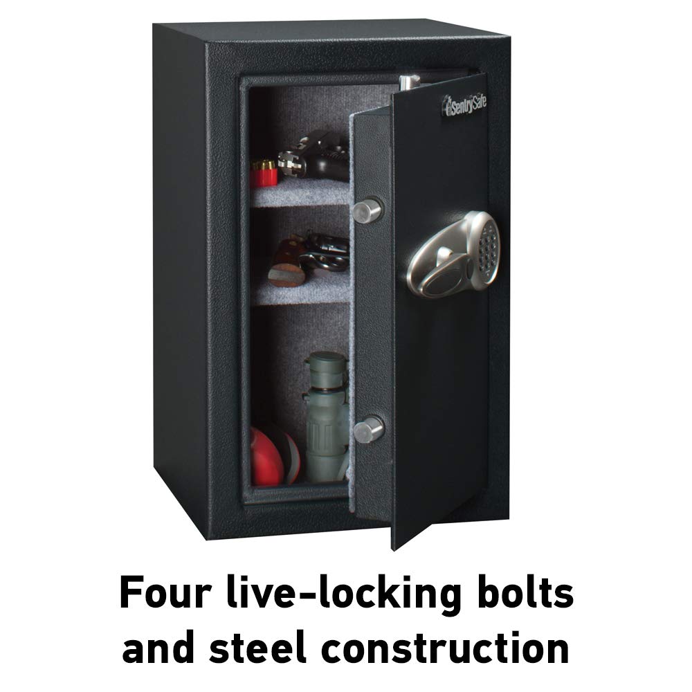 SentrySafe XX-Large Black Floor Safe with Digital Coded Keypad, Gun Safe for Handgun or Other Valuables, 2.2 Cubic Feet, T6-331 SentrySafe