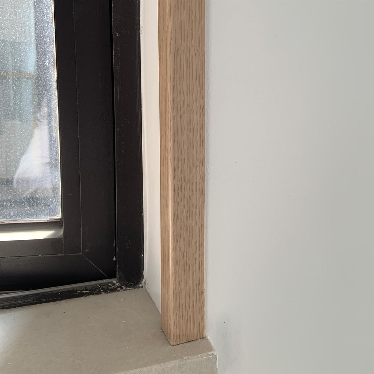 3 PCS 45" Wall Corner Protector Trim Borders for Wall Oak Wood Grain Wall Edge Strip Crown Molding Trim Door and Window Frames Mirror Trim Backsplash Tile Edge YLL YLL