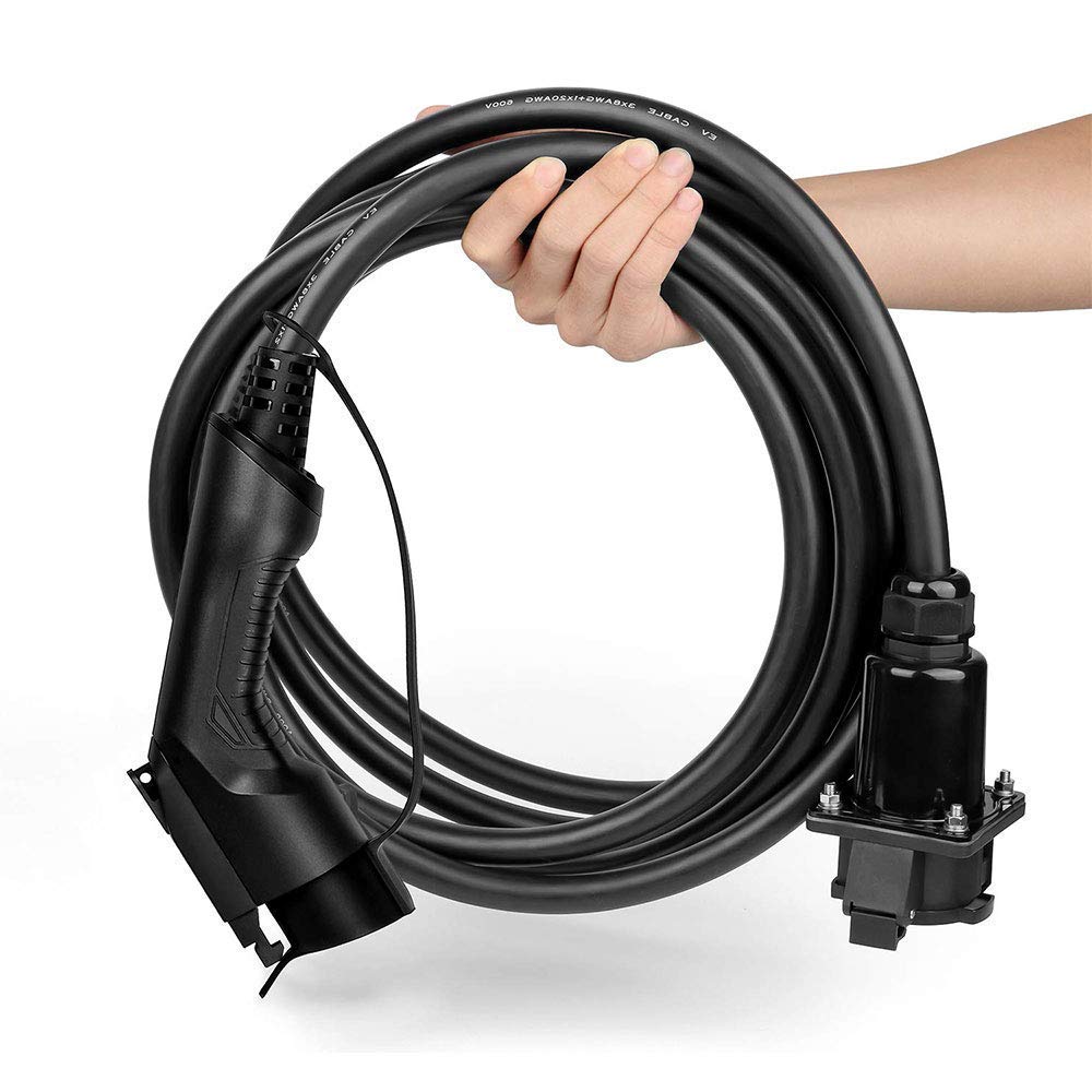 BESENERGY EV Charger Extension Cable 40Amp 20ft Charging Cord for Electric Vehicle 220V-240V Compatible All SAE J1772 Chargers BESENERGY