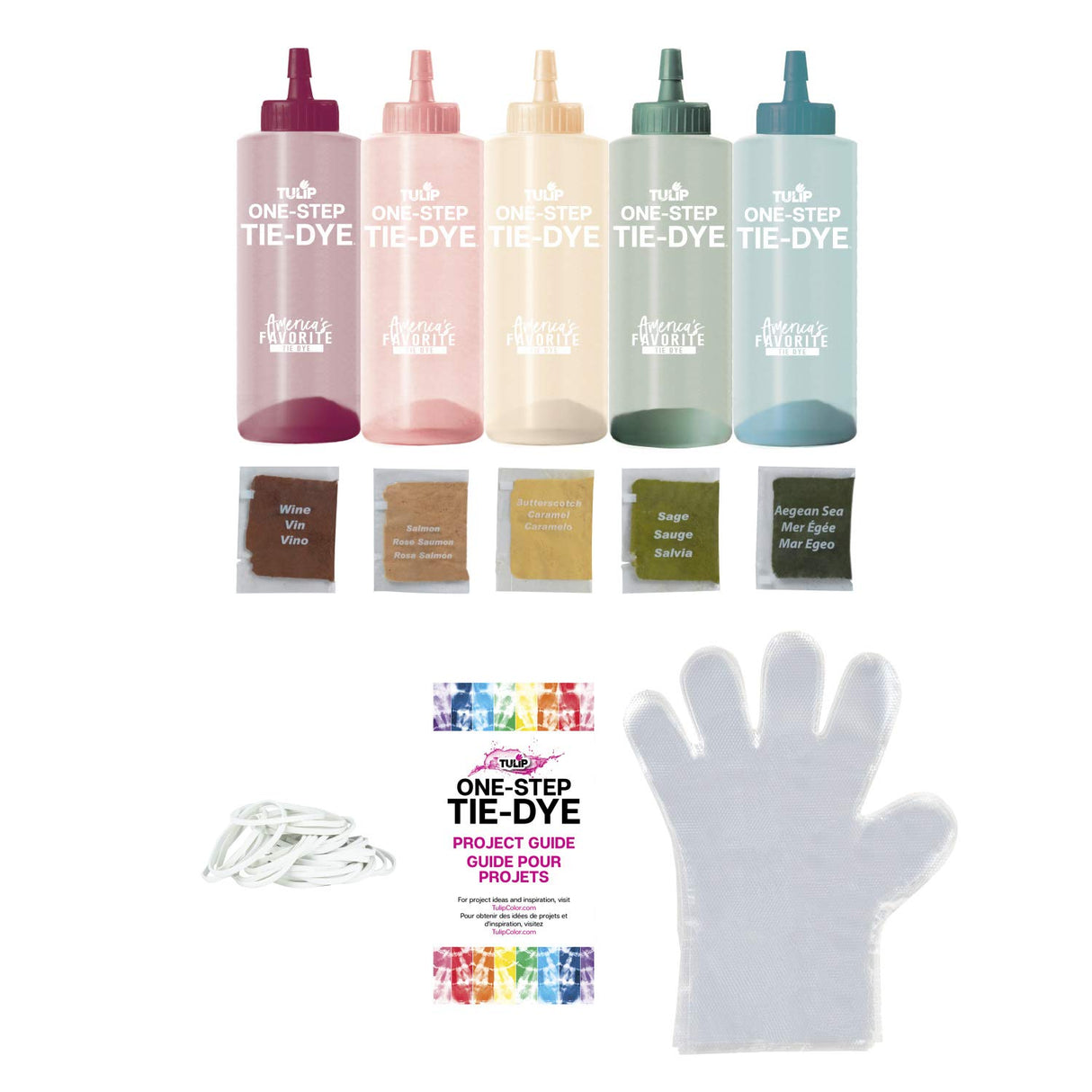 5 Color Tie Dye, Wilderness Tulip One-Step Tie-Dye Kit