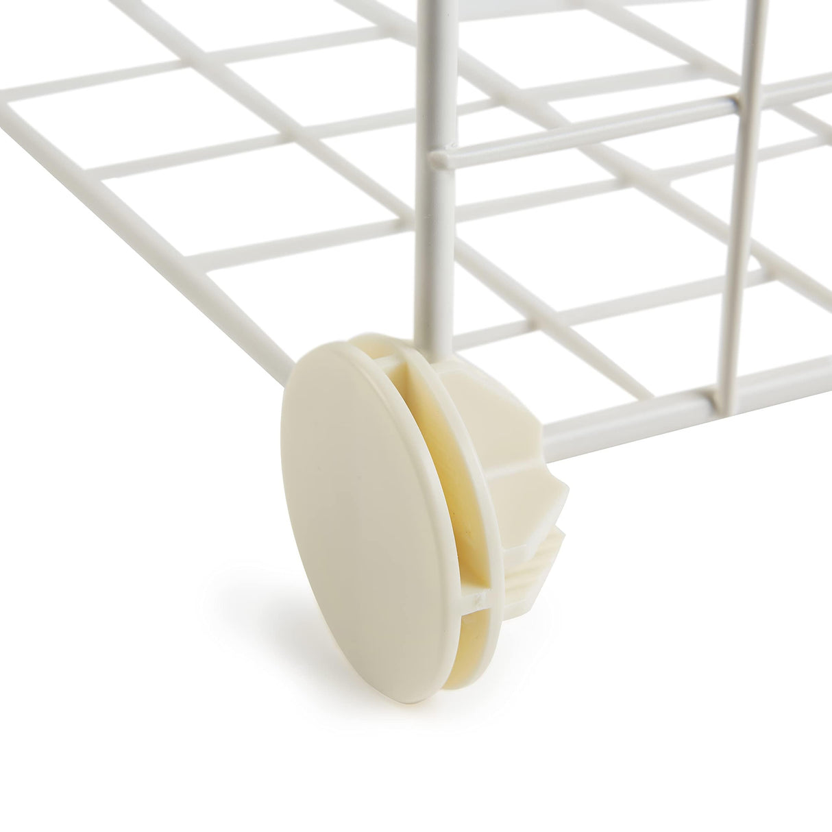 Amazon Basics 6 Cube Wire Grid Stackable Storage Shelves, 12.6 x 26 x 38 inches, White Amazon Basics