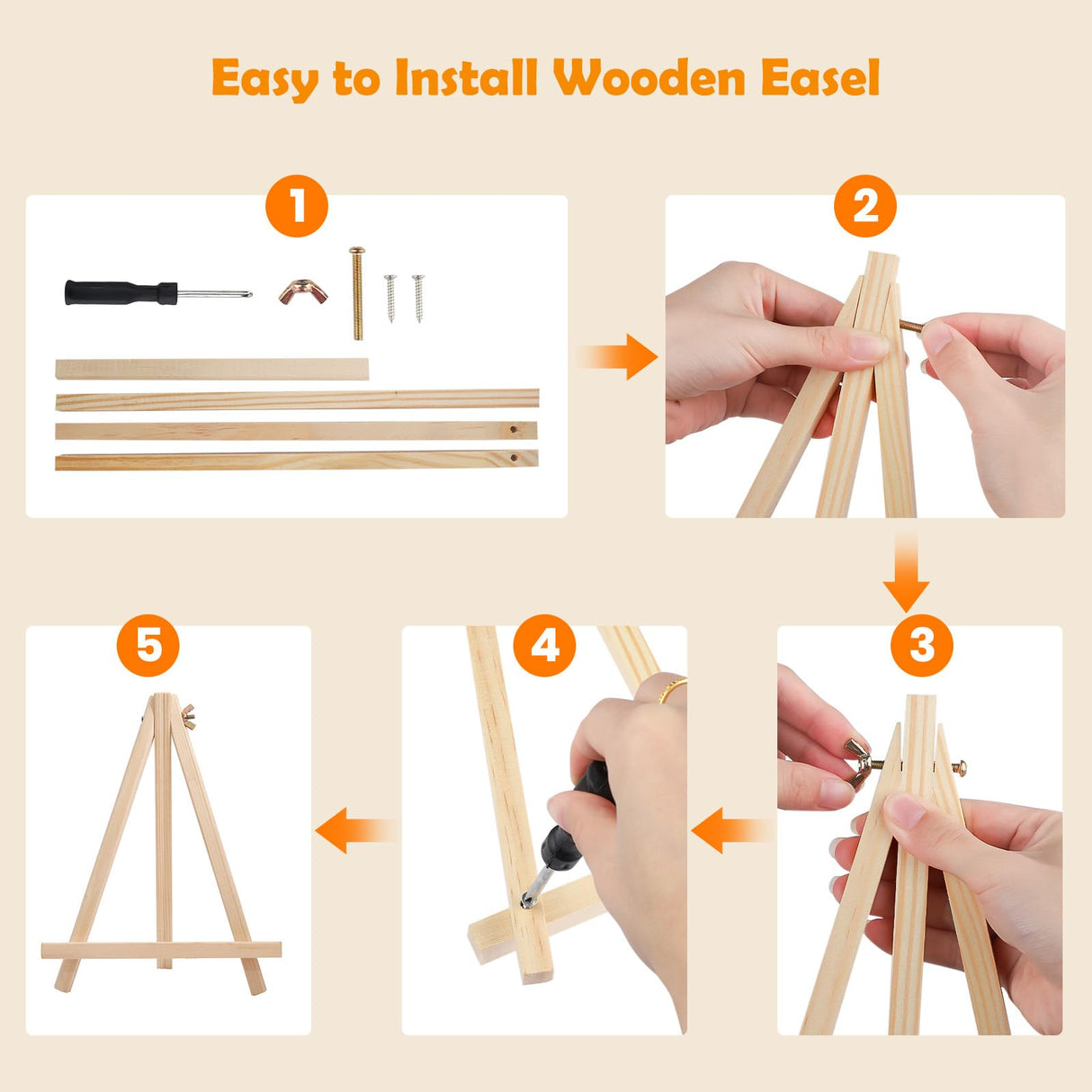 MOGTAA Halloween Ghost Paint by Numbers Kit for Adults Beginners with Frame, Fall Landscape Adult Paint by Number Kits on Canvas with Easel, Easy DIY Oil Painting Kits for Home Decor, 8x12in MOGTAA