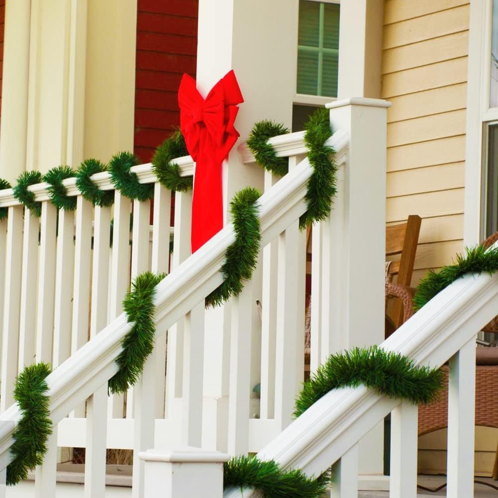 54FT Christmas Garland, Christmas Garland Set - Artificial Greenery Pine Garland for DIY Christmas Decorations - Festive and Versatile Holiday Décor (Green) PLACHIDAY