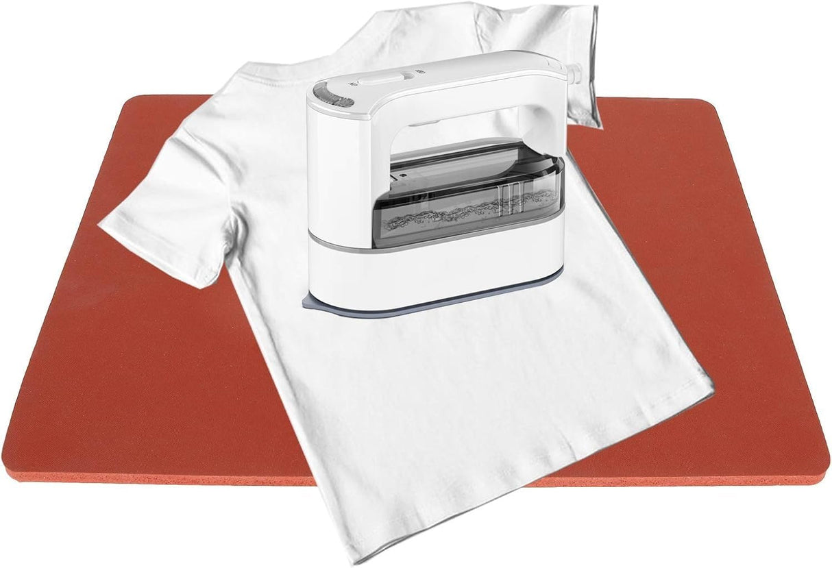 15 x15 Inch Silicone Heat Press Mat Pad, 5/16” Thickest Silicone Heat Mat for Heat Press Machine Flat Heat Transfer Press Replacement Pad (Red) LOEQIAN