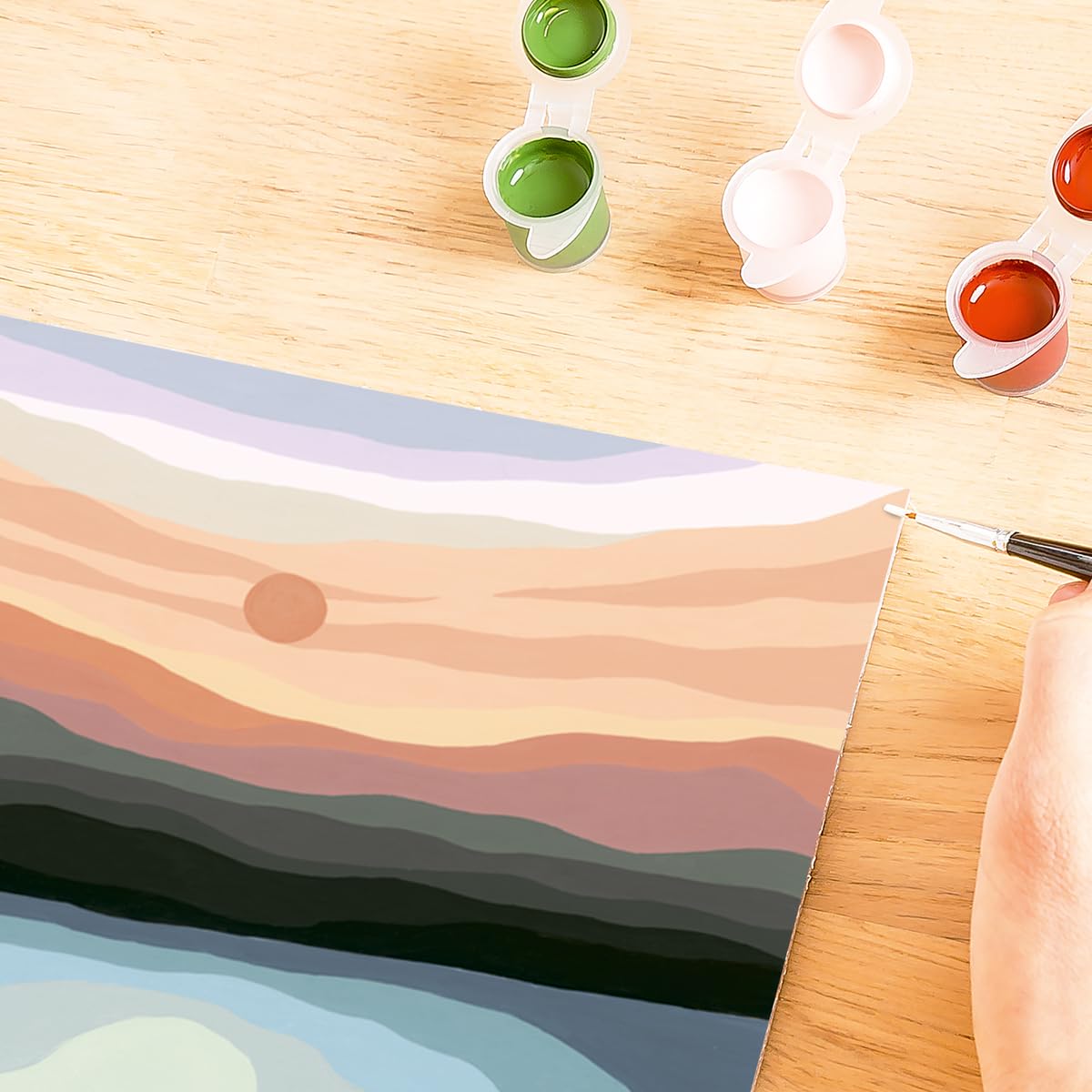 Ravensburger Minimalistic Landscape Paint by Numbers Kit for Adults - 23515 - Painting Arts and Crafts for Ages 12 and Up Ravensburger