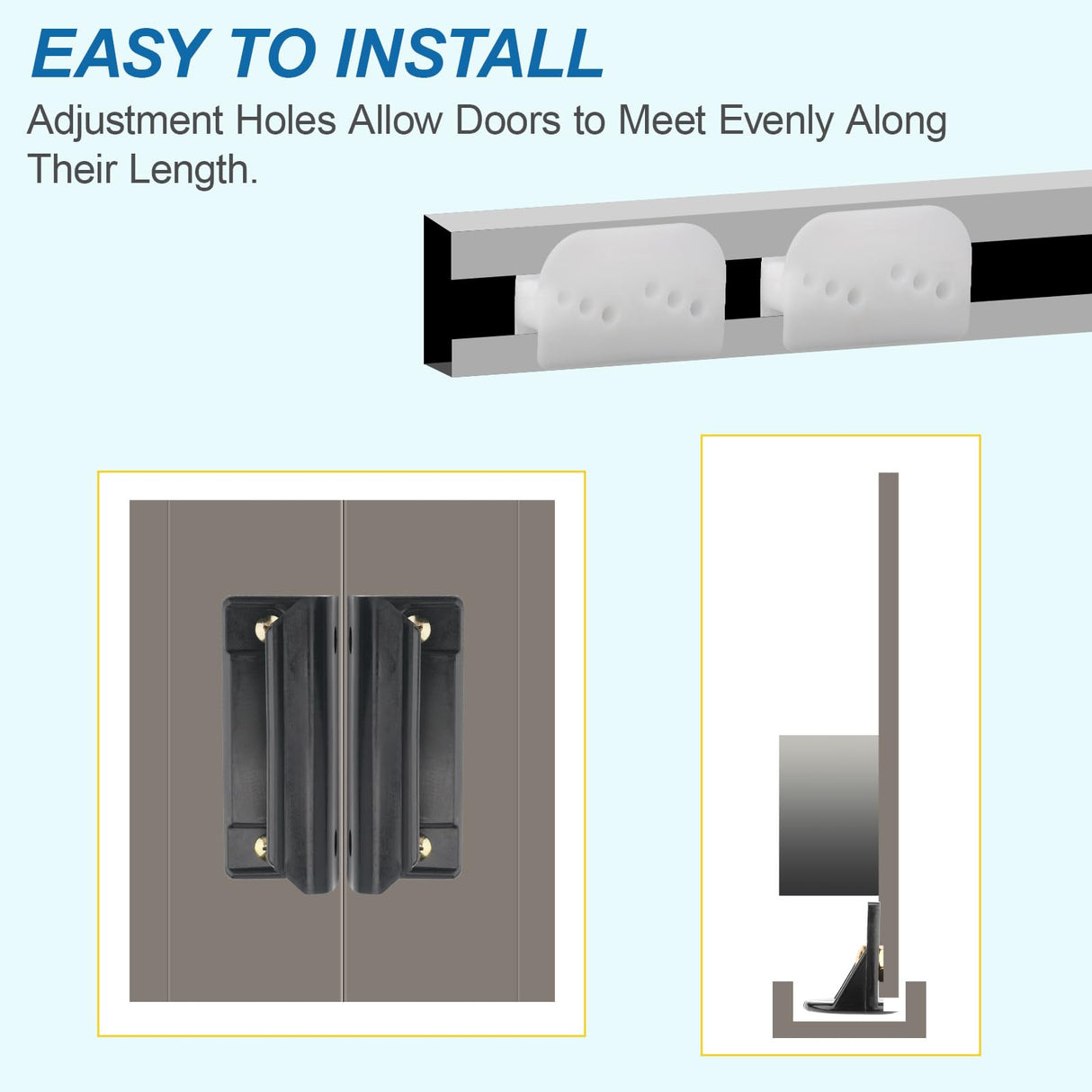 EAORBD Door Tune-Up Kit for Arrow Shed Storage Products, Dk100-A Sliding Shed Doors Kit EAORBD