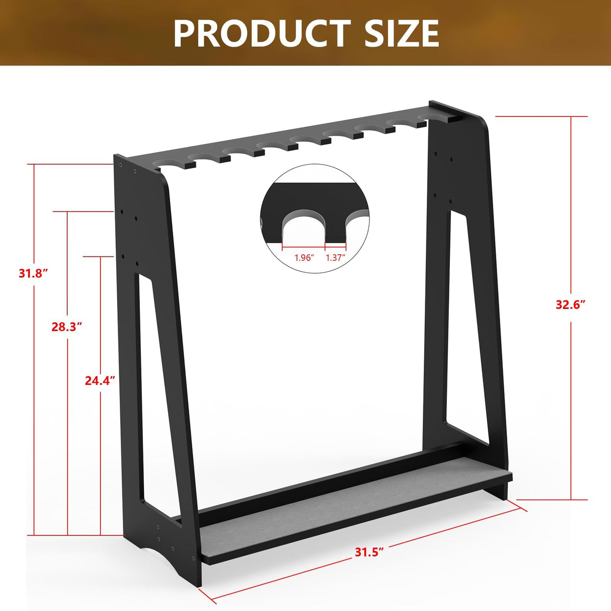 Semohop Gun Racks, Floor Gun Rack Indoor, Wooden Free Standing Rifle Racks, Vertical Shotgun Display Stand for Home or Garage Safe Hunting Gun Storage - Holds up to 9 Long Guns, Gifts for Dad Semohop
