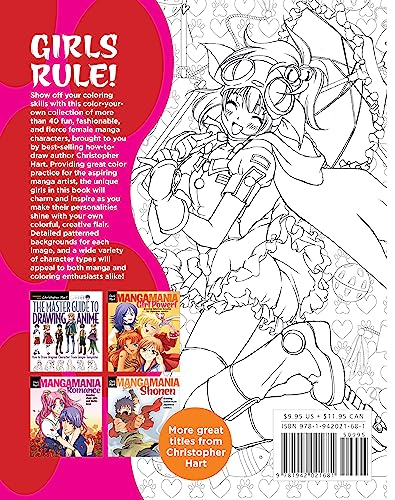 The Manga Artist's Coloring Book: Girls!: Fun Female Characters to Color Drawing with Christopher Hart