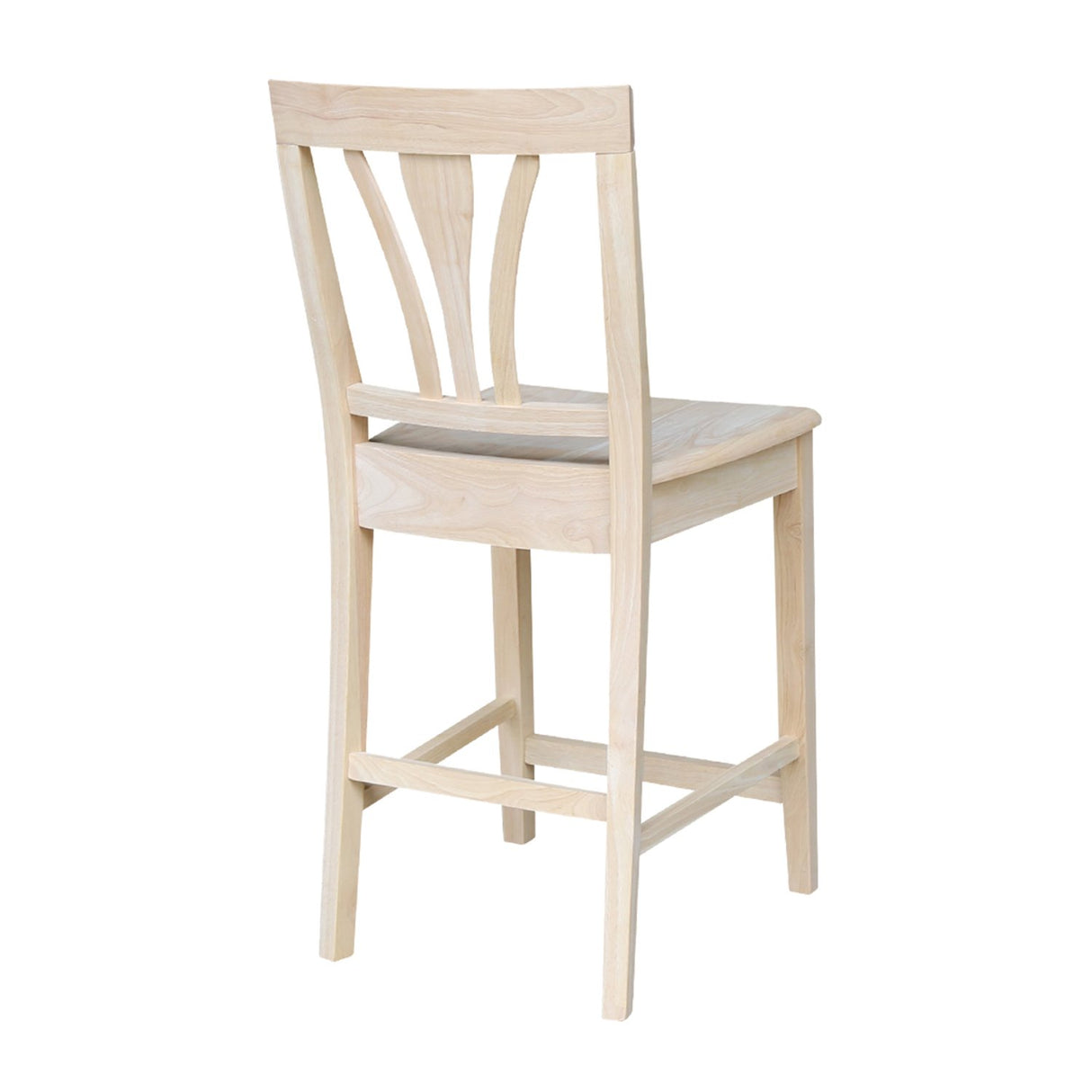 International Concepts 24-Inch FanBack Stool, Unfinished IC International Concepts