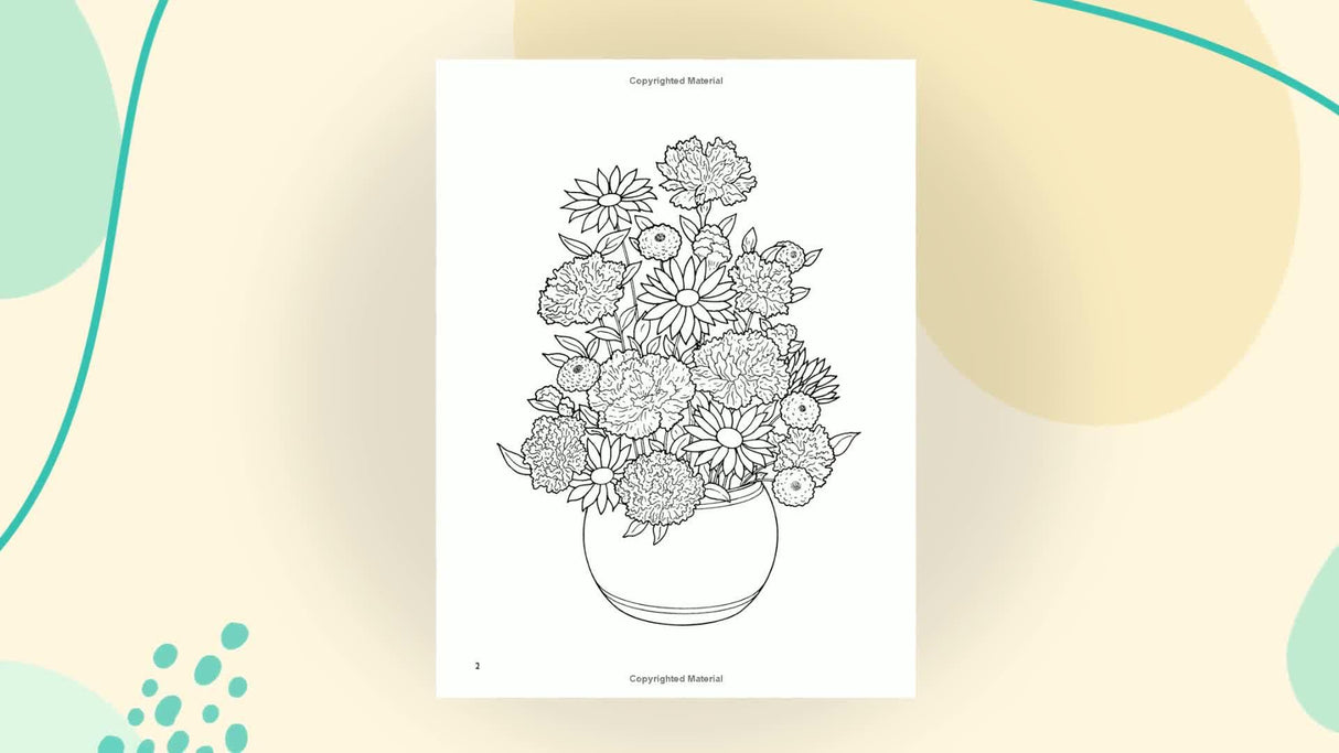 Floral Bouquets Coloring Book (Dover Nature Coloring Book) Dover Publications