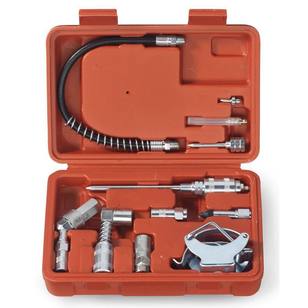 Tooluxe 61077L Multi-Function Grease Gun and Lubrication Accessory Kit Tooluxe