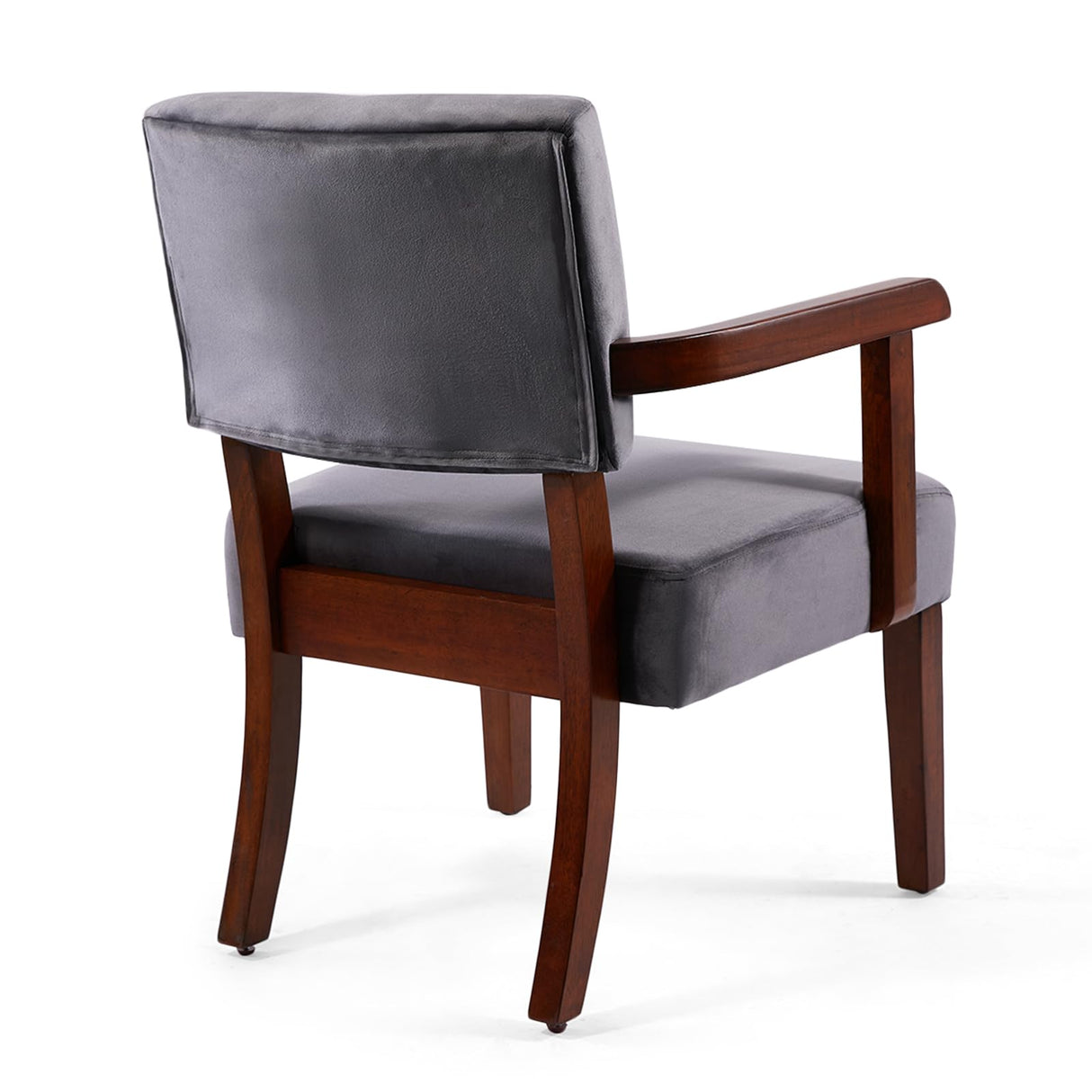 FAGAGA Accent Chair Set of 2 with Table, Living Room Chairs with VelvetSoft Seat and Armrests for Living Room Bedroom Reading Room Waiting Room (Greyvelvet) FAGAGA