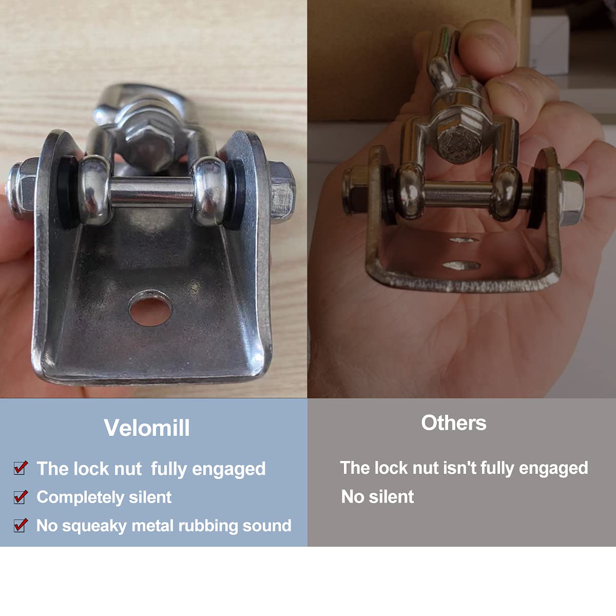 Velomill Hammock Hanging Kit, 1000 lb Capacity Heavy Duty 360° Rotate Swing Ultra Durable Hooks for Swing, Chair, Multiple Indoor Outdoor Gym Velomill