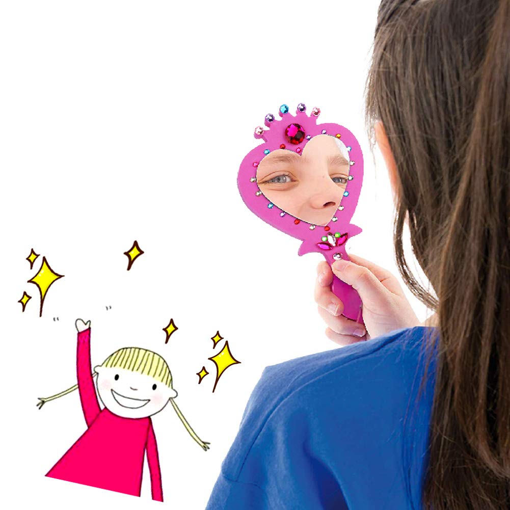 RICHNESS Little Girls Princess Mirrors Make Your Own Mirrors Princess Party Favors Pack of 6 RICHNESS