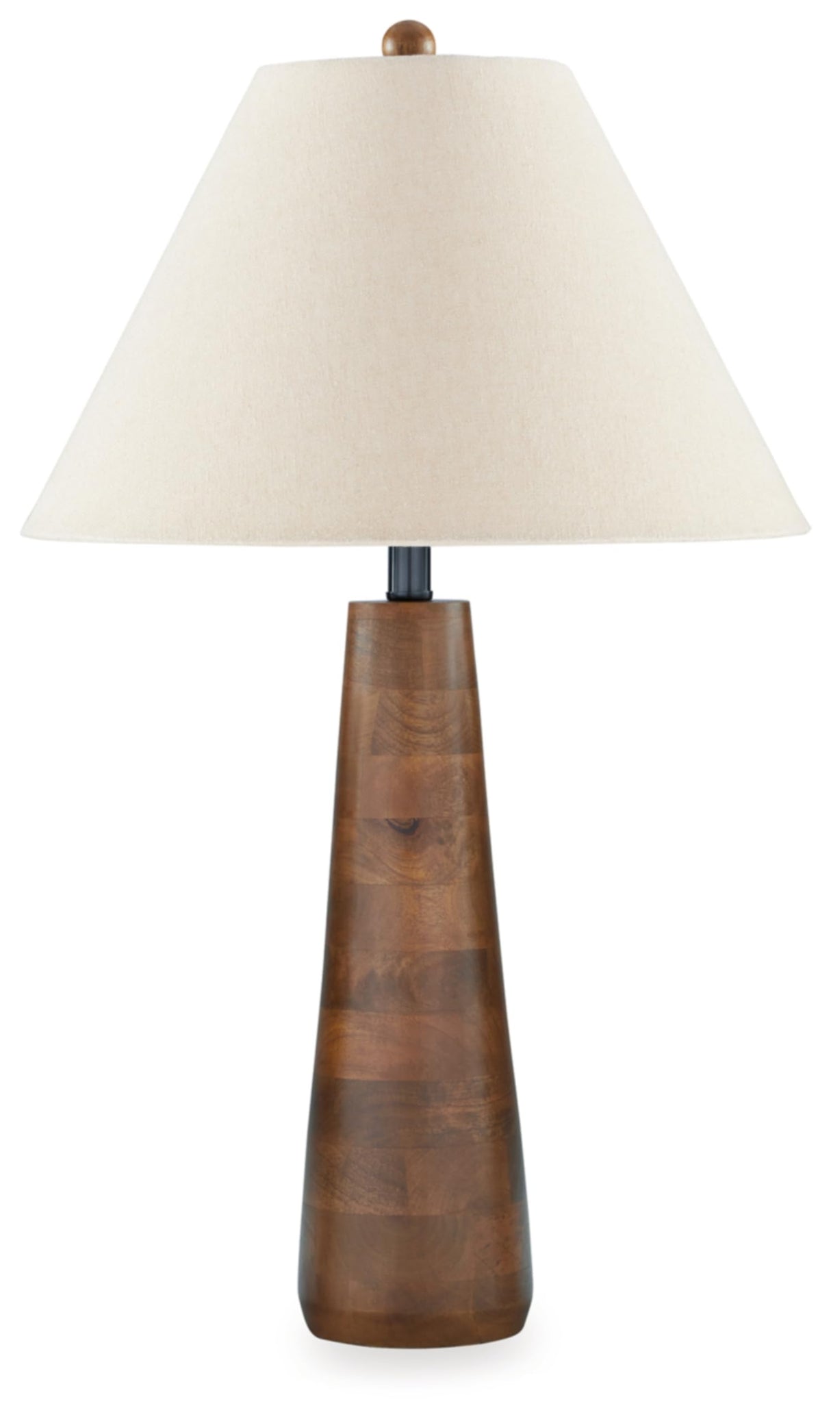 Signature Design by Ashley Danset Contemporary Wood Table Lamp with 3-Way Switch, Light Brown Signature Design by Ashley