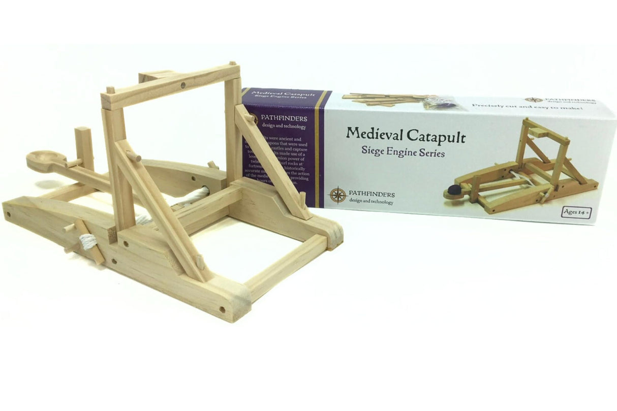 PATHFINDERS STEM Kit – Medieval Catapult kit| Trebuchet Science Kits for Kids Age 8-10 10-14 | stem Kits for Kids Age 12-14 Physics Toys | Kids Engineering kit | Learning Resource Pathfinders