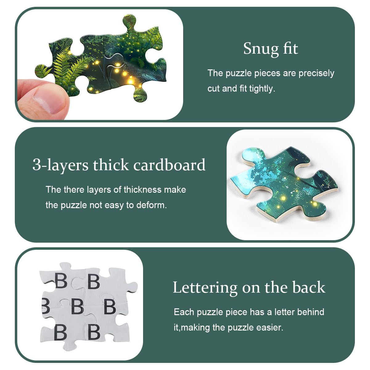 Impossible Puzzles for Adult 1000 Pieces, Magic Forest Fantasy Puzzle,Nature Difficult Challenging Jigsaw Puzzles PICKFORU