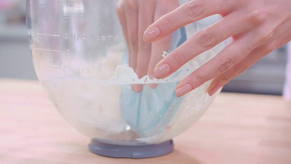 Whisk Wiper® PRO for Stand Mixers - Mix Without The Mess - The Ultimate Stand Mixer Accessory - Compatible With KitchenAid Stand Mixers (For Tilt-Head Mixers, Classic Blue) WHISK WIPER
