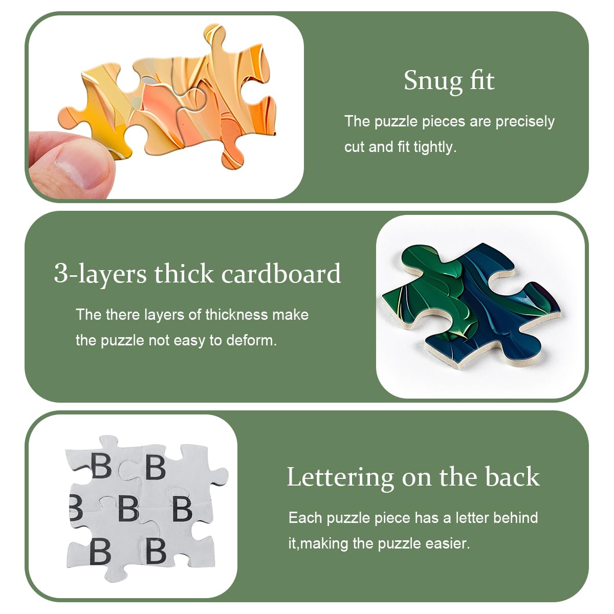 Impossible Puzzle for Adults 1000 Pieces, Rainbow Art Painting Difficult Puzzle, Colorful Gradient Jigsaw Puzzle, Hard Challenge Puzzle for Adults PICKFORU