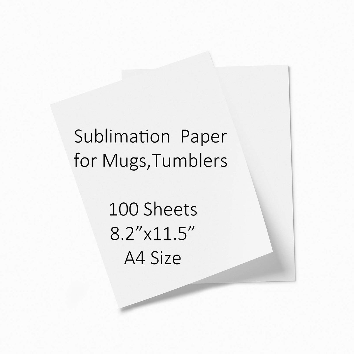PYD Life Sublimation Paper 8.2 x 11.5 Inch A4 Size,100 Sheets,Heat Transfer Paper for Sublimation Blanks Mugs Tumblers Water Bottles T-shirt Bags Use Sublimation Ink 125 g PYD Life