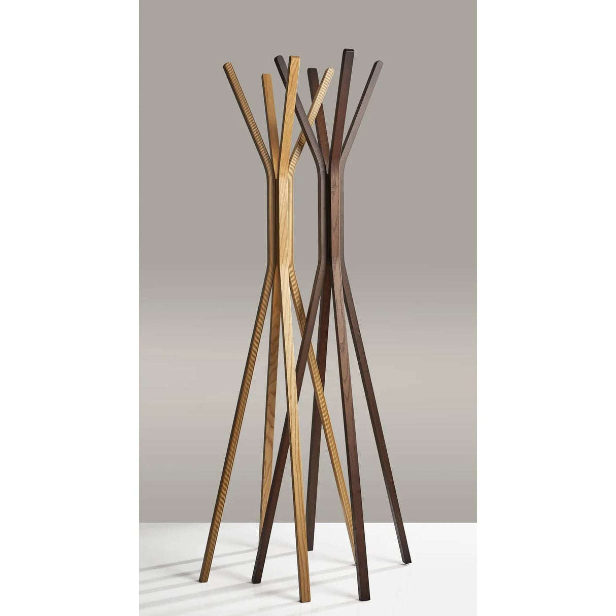 Adesso Toby Coat Rack, Walnut Adesso