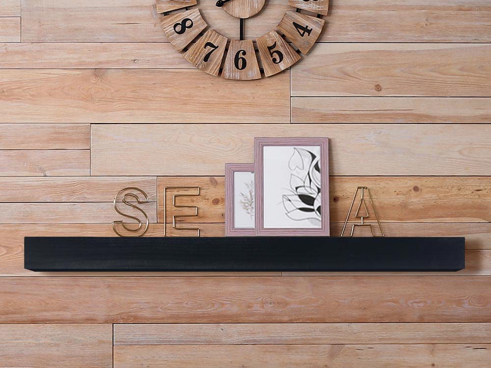 MANTELSDIRECT Mantels Direct Bedford 72 Inch Unfinished Mantel Shelf | 100% Maple Wood - Modern, Rustic, Traditional Floating Shelf for Fireplaces, Hearths, Décor MANTELSDIRECT