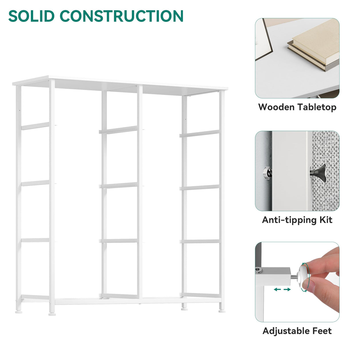 YITAHOME Fabric Dresser for Bedroom, Tall Storage Tower with 8 Drawers, Black Dresser & Chest of Drawers, Storage Drawer Organizer for Closet, Living Room YITAHOME