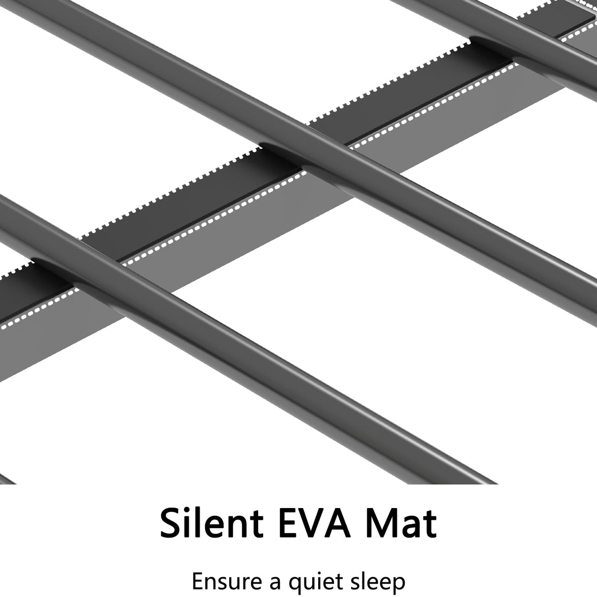 Full Over Full Bunk Beds for Kids/Adults,Heavy Duty Kids Bunk Beds, Metal Bunk Bed Full Over Full,Floor Bunk Beds,Noise Reduced Structure,Black Bellemave