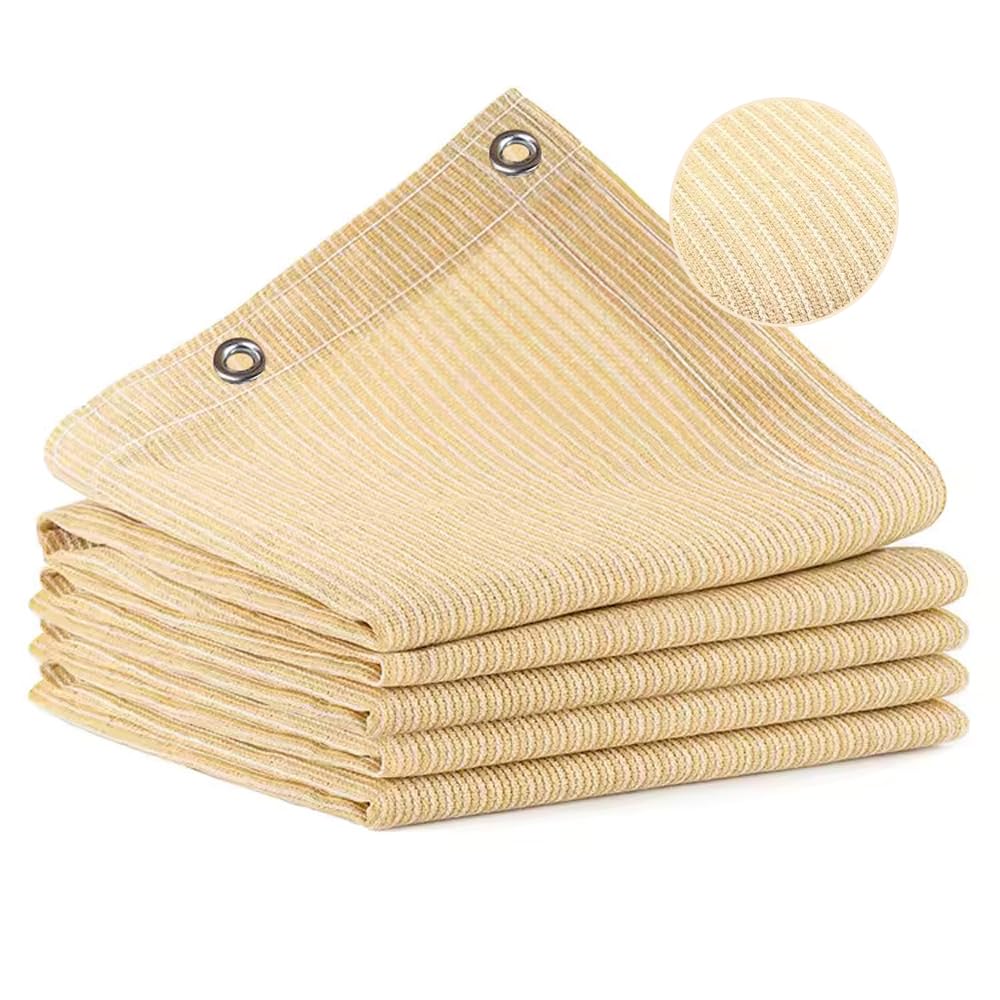 Vocray 90% Shade Cloth for Patio, 8X15 Ft Pergola Shade Cover, Sun Shade Sail for Beach, Deck, Porch, Balcony, Gazebo, Outdoor Shade for Garden, Carport, Pool. Vocray