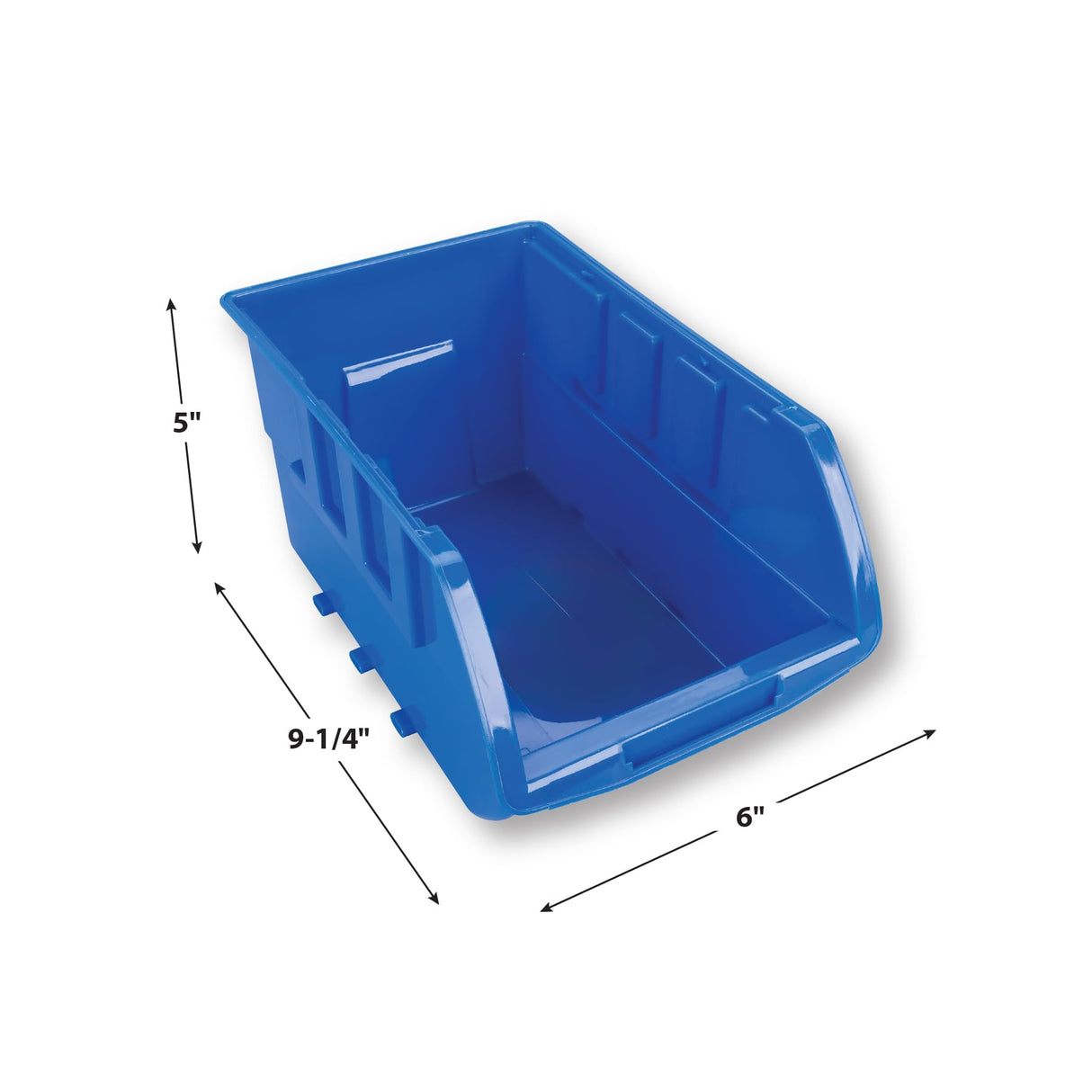 Performance Tool W5196 Large Stackable Storage Trays - Adjustable for Vertical or Horizontal Position, Blue, Pack of 4 Performance Tool