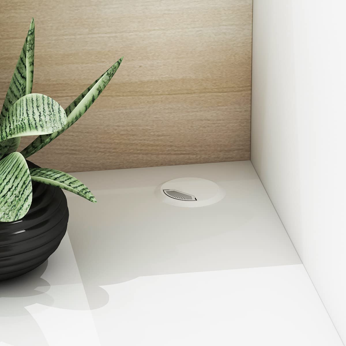 AIEGLE Large Reception Desk with Counter, Retail Counter with Private Lockable Storage & Adjustable Shelves, for Salon Reception Room Checkout Office, Natural and White (70.9" W) AIEGLE