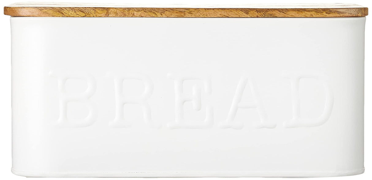 Mud Pie Circa Bread Box white, 5 1/4" x 12" Mud Pie